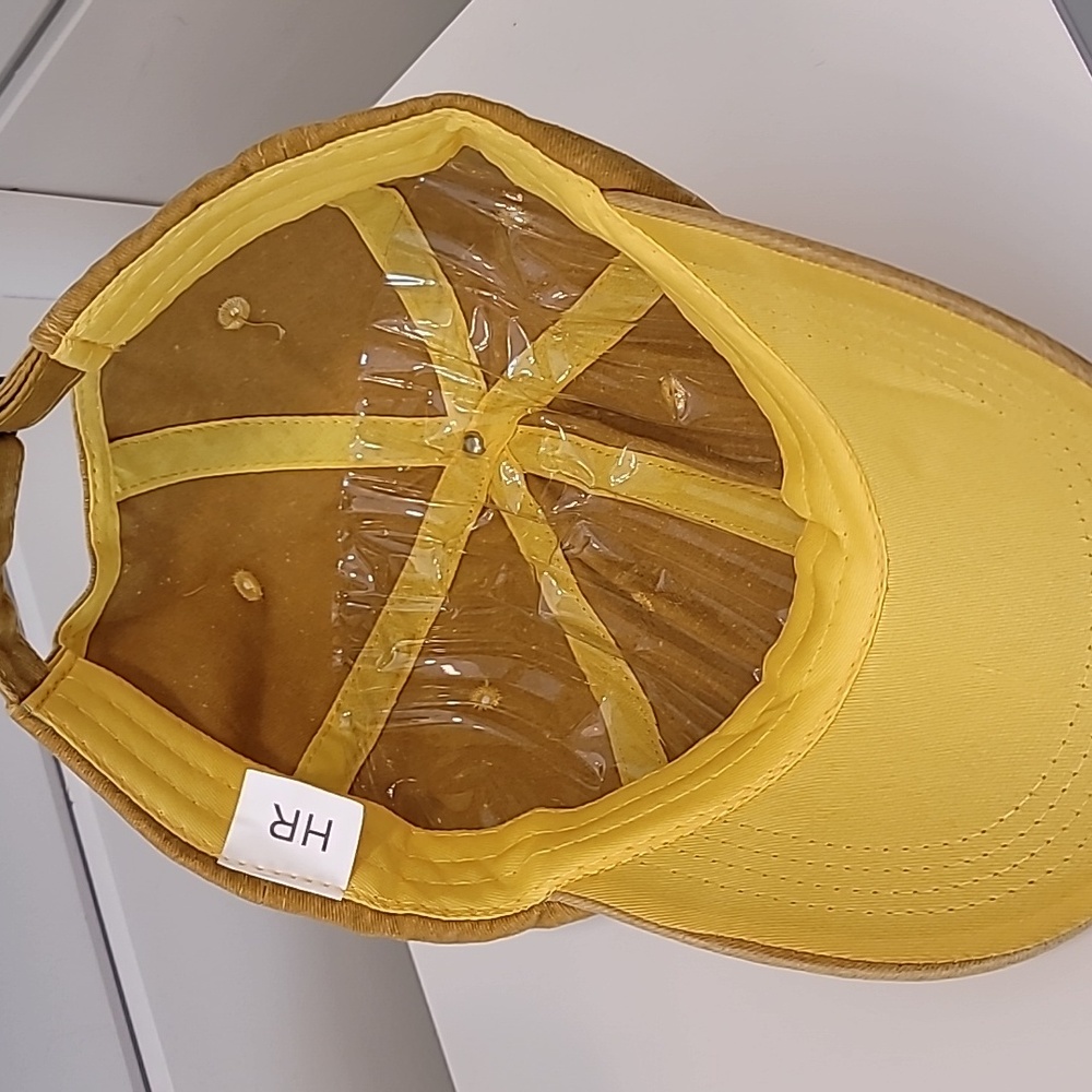 Distressed Unisex Dark Yellow Baseball Cap - Picture 6 of 7